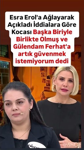 Esra Erol’da gülendam ağlayarak açıkladı iddialara göre Ferhat başkasıyla birlikte olmuş