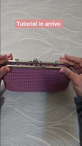 Click-clack bag with base and lining tutorial coming soon #diy #faidate #handmade #crochet