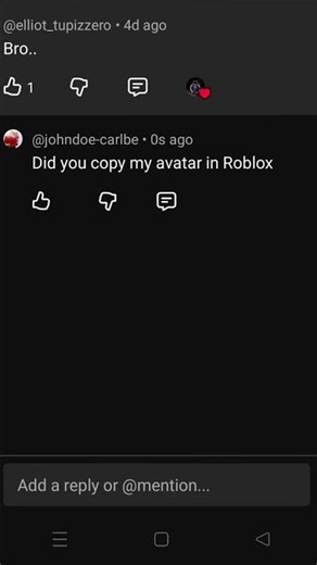 bro copy my roblox avatar💀