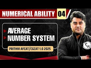 Average Number system | Numerical Ability for AFCAT/CGCAT 1.0 2025 🔥