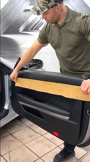 Wooden Door Panel for a Car | DIY Interior Wrap