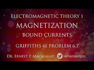 Magnetization: The Field of a Magnetized Object--Bound Currents Griffiths 6.7