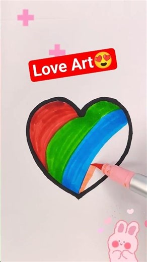 Satisfying Love Art 💖 | Easy Step by Step Drawing