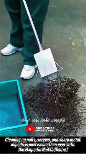 Magnetic Nail Collector Effective Technology!! #shorts #innovation