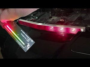 MAC 77 - Knight Rider Trans-Am KITT Scanner Light Bar Installed Controller Sounds & Fine Tuning! 🟥🟥🟥