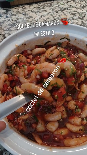 Receta delicioso cóctel de camarón con camaron pacotilla y salsa picante