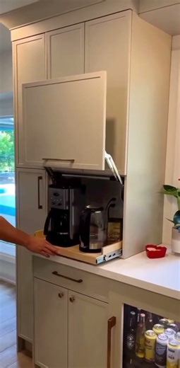 ENHANCE Your Kitchen Organization | coffee maker | Kitchen storage ideas #shorts #kitchen