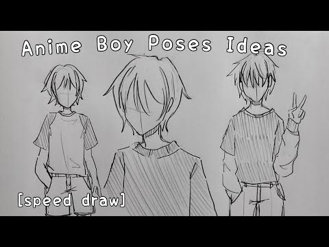 20 Male Pose References For Anime Character Drawings