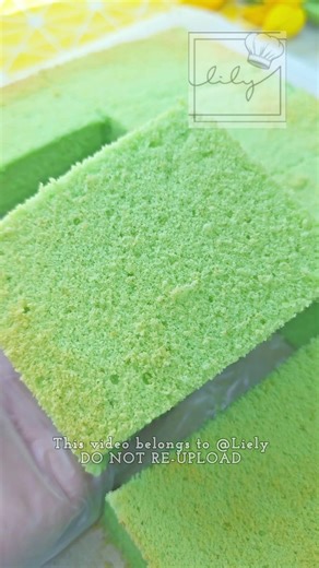 170K views · 1.3K reactions | Easy Pandan Chiffon Cake/Melt in your mouth | Liely | Facebook