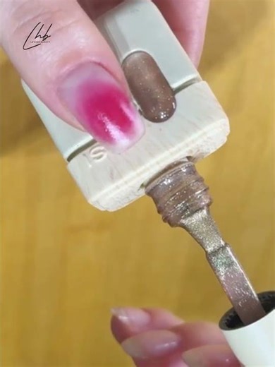 Red Gradient Gold French Nail Tutorial | Sweet Design