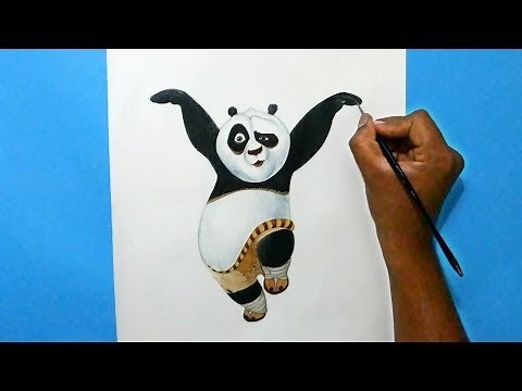 how to draw kung fu panda step by step