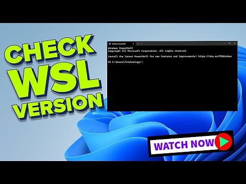 How to Check WSL Version on Windows 11
