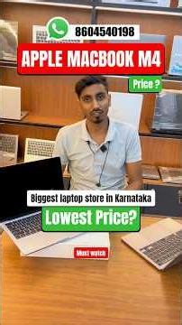 New Apple M4 🔥 Laptop At Best Price / 16GB Ram/256GB SSD / Best Macbook Store in Bangalore #macbook