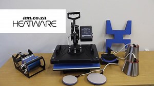 H-PRESS/MT8: Heatware MT8 Heat Press, with Flat and All 7 3D Shape Press