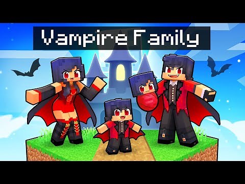 Having a VAMPIRE FAMILY in Minecraft!