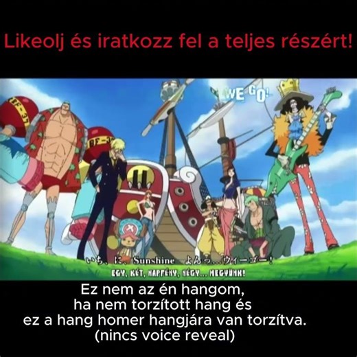 One Piece - We Go! | Magyar szinkron (részlet)
