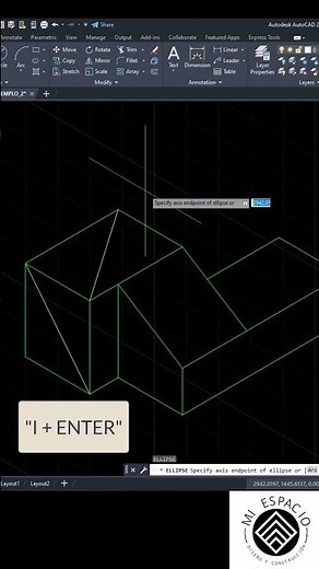COMO DIBUJAR CIRCUNFERENCIAS EN ISOMETRICO EN AUTOCAD 👍 #shorts #autocad #autocad2024 #autocadonline