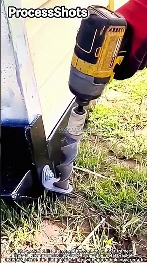 Inclined Fastener Drilling for Timber Connections #process #worker