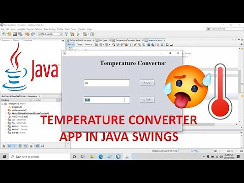 How to create Temperature Converter app using Java Swings? Fahrenheit to Celsius and vice versa!