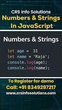 Numbers and strings