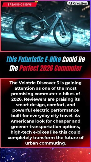 BREAKING : This Futuristic E-Bike Could Be the Perfect 2026 Commuter 🚴⚡