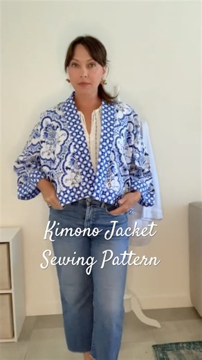 Kimono Jacket PDF Sewing Pattern and Tutorial#sewing #sewing tutorial#kimonojacket #christmasgifts