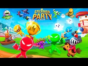 Stickman Funny Minigames - Stickman Party 1234 Player Gameplay ( android / ios ) Walkthrough