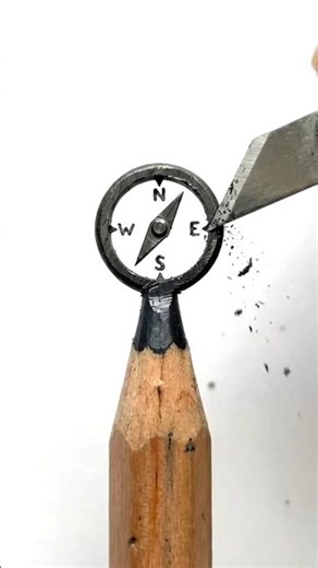 "Compass on pencil led macro close up" 😳