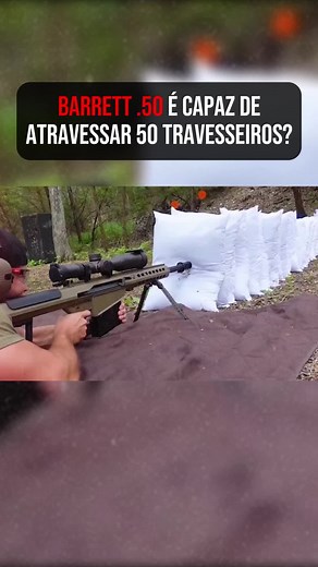 Barret .50 consegue atravessar 50 travesseiros? #curiosidades #arma #military