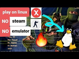 How to play cstrike and half life on desktop linux [xash3D] (no steam no emulators)