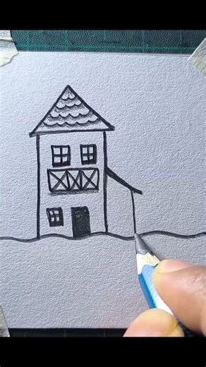 14K views · 72 reactions | Easy house drawing | All About Art | Facebook