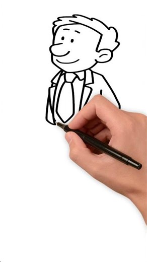 How to Draw Cartoon Man for Kids | आसान कार्टून आदमी ड्रॉइंग | Step by Step | KidsTube