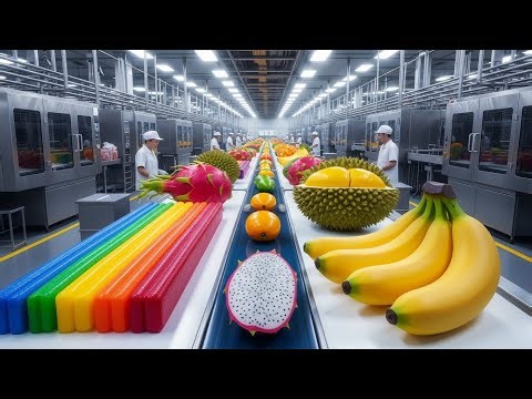 Inside a modern 7-color candy factory. The full process you don't know.