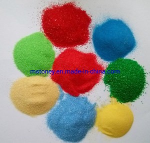 [Hot Item] Natural Colorful Sand Dyed Color Sand Artificial Sand Texture