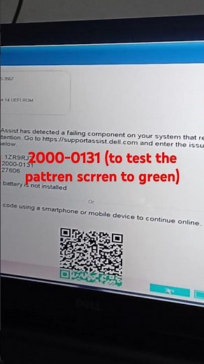 2 Dell SupportAssist Error Code: 2000-0131 #dellsupport #error #shorts