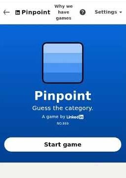 LinkedIn Pinpoint Answer Today #869 #pinpoint
