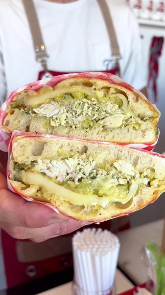 Bonjour Marda Loop! 🥖 This European-inspired sandwich Bonjour Sandwich Shop (@bonjoursandwich.yyc on IG) is new to the neighbourhood but already making an amazing impression! 🌟 Shoutout to owner for François the mouthwatering chicken pesto sandwich—an absolute must-try! 🧡 Be sure to stop by Bonjour Sandwich Shop and show your support for this amazing local gem! 🥪 #BonjourMardaLoop #YYCFoodies #MardaLoopEats #SupportLocalYYC #YYCLunch #YYCfoodie