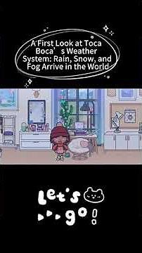 First Look at Toca Boca World’s Weather Update: Rain, Snow, and Fog Revealed #game #tocaboca