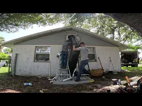 Bard wall unit converted to package unit