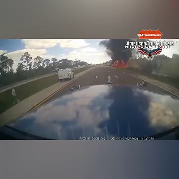 21K views · 387 reactions | Pileup, Instant karma, Box truck police chase, Big rig plows down the embankment from road above | American Truck Drivers | Facebook