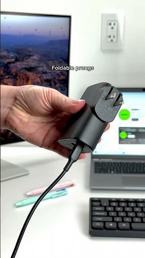 The BoostCharge Hybrid Wall Charger is a wall charger + power bank in one sleek package.