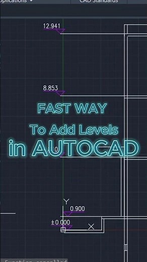 Fast way to add levels in autocad