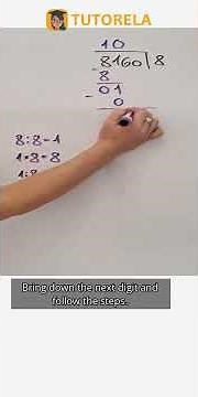 Long Division Made Easy: Solve 8160 ÷ 8 Step-by-Step #Math #ArithmeticOperations #LongDivision