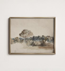 Antique Country Landscape Painting: Farmhouse Wall Art (printable Digital Download) 5-26 - Etsy