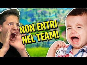 BIMBO PIANGE perchè NON SUPERA il PROVINO per il TEAM! 😂 *DIVERTENTE* | FORTNITE ITA