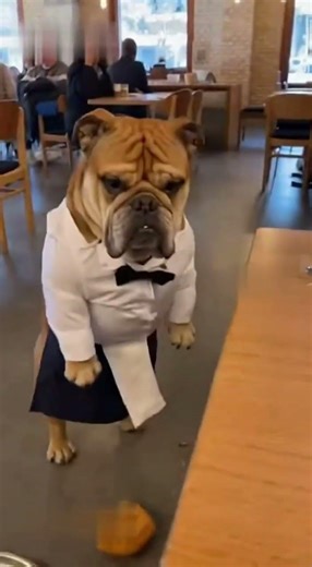 This cute dog server :(