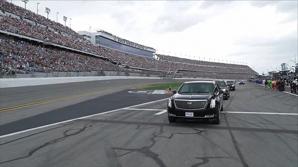 President Trump takes pace lap at 2025 Daytona 500 (Feb. 16, 2025)