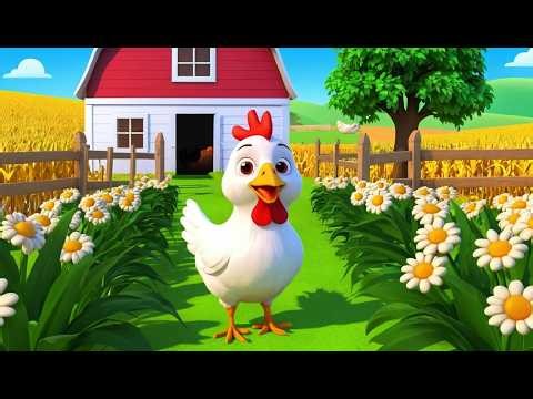 Farmer Hen Cares for the Corn Field 🐔🌽 | Funny and Fun Kids Nursery Rhyme Animation