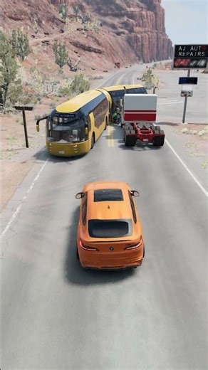 Realistic Highway Car Crashes #235 | BeamNG Drive