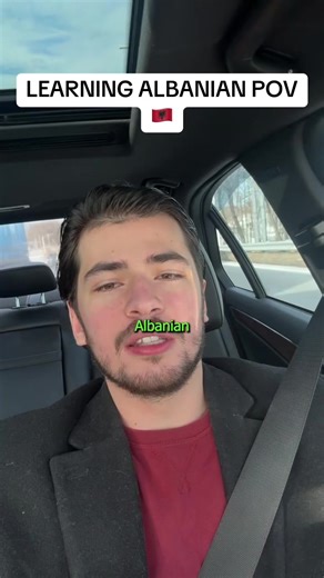Learning Albanian POV, join discord in bio to learn Albanian 🇦🇱 #albania #shqip #learningalbanian